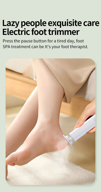 Electric Foot Callus Remover - Professional Cordless Pedicure Tool for Smooth Feet