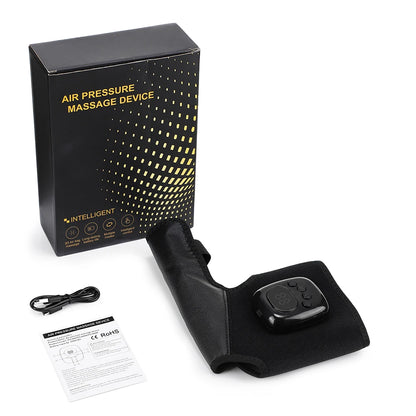 Cordless Air Compression Wrist Massager with Heat Therapy for Pain Relief