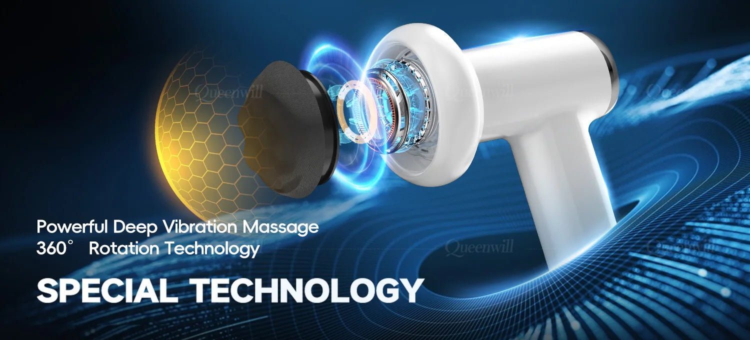 Portable Deep Tissue Body Shaping Massager - Rechargeable Muscle Massage Gun - 13