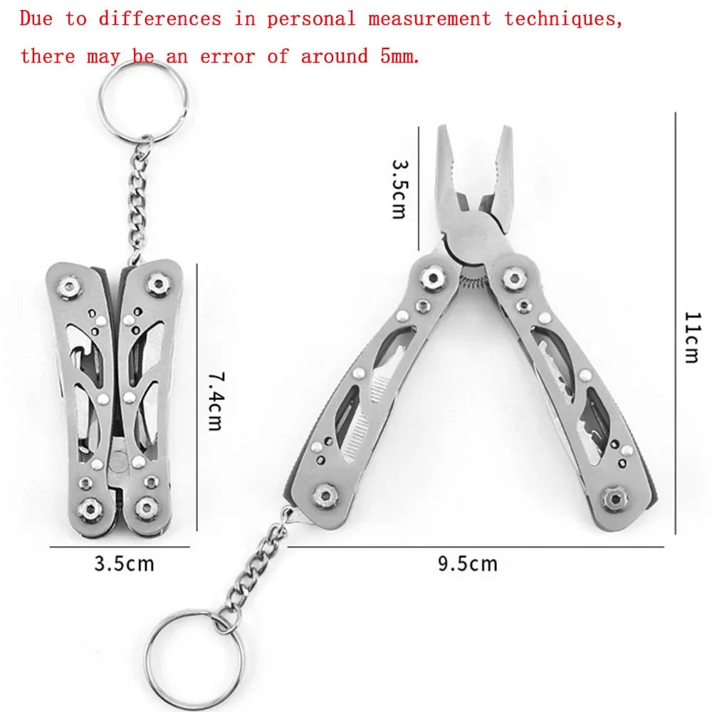 12-in-1 Compact Folding Multi-Tool Pocket Knife with Pliers & Screwdrivers - 5