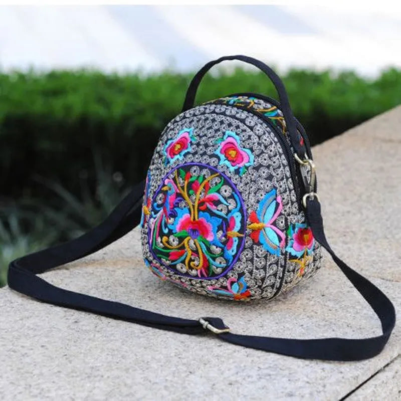 Luxury Bohemian Floral Backpack