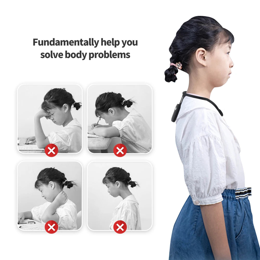 Smart Posture Corrector with LCD Display - Intelligent Back Alignment & Vibration