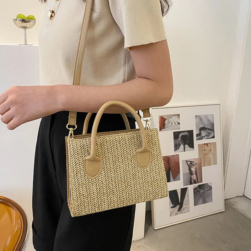 Luxury Floral Woven Crossbody