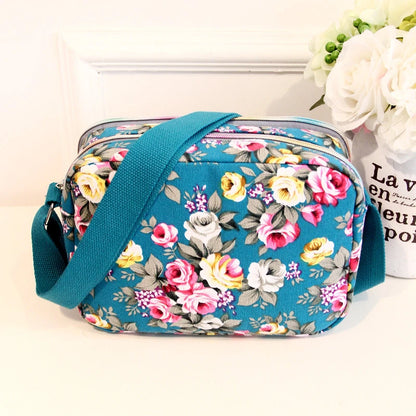 Luxury Vintage Floral Canvas Tote