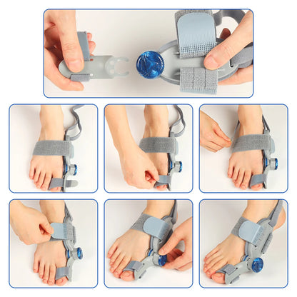 Adjustable Bunion Corrector & Big Toe Straightener for Pain Relief