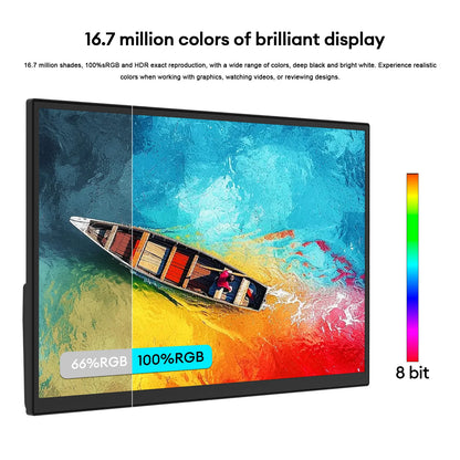 18.5" 100Hz Portable Gaming Monitor - Full HD 1080P IPS Display
