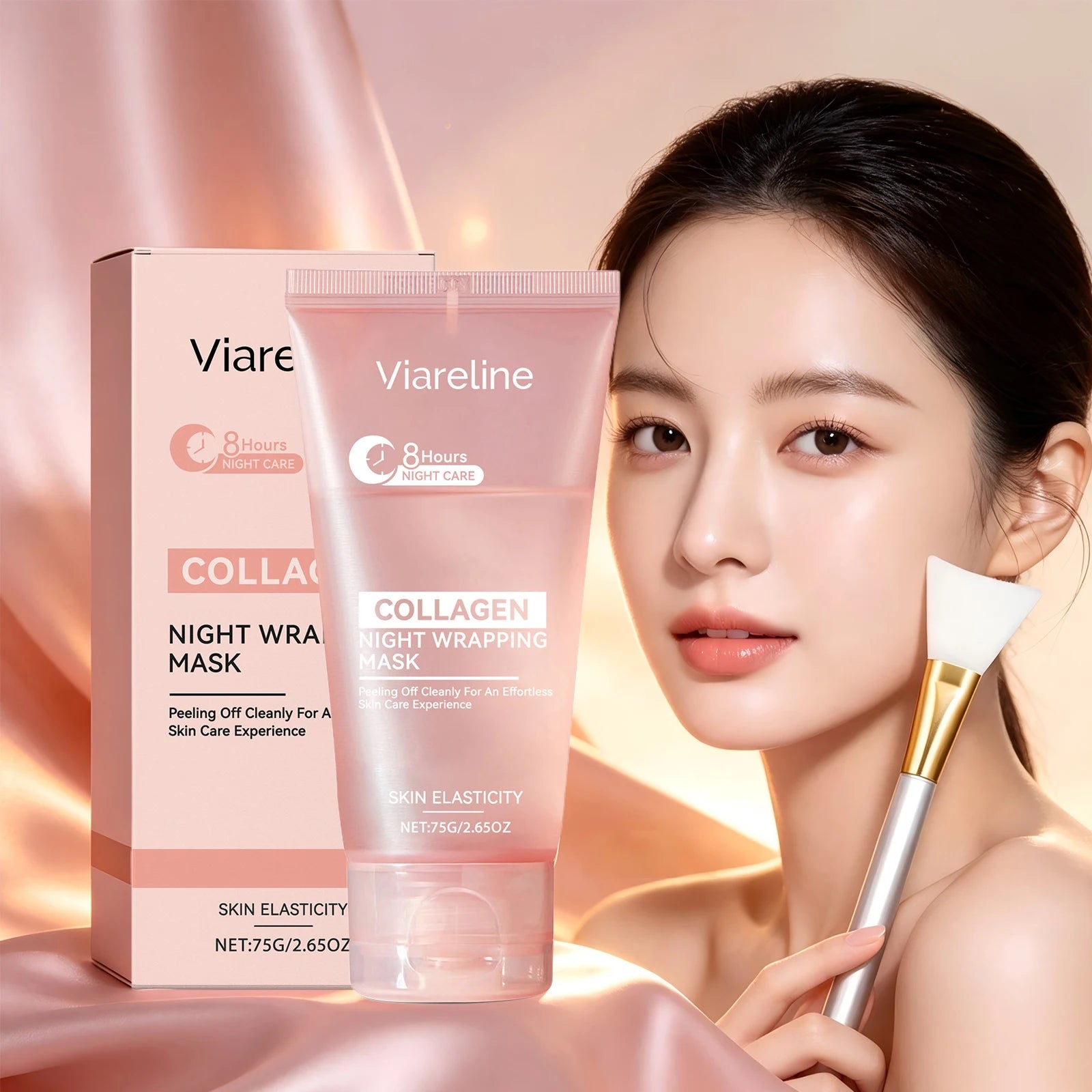 Collagen Night Wrapping Mask - Deep Firming & Moisturizing Peel-Off Face Treatment - 6