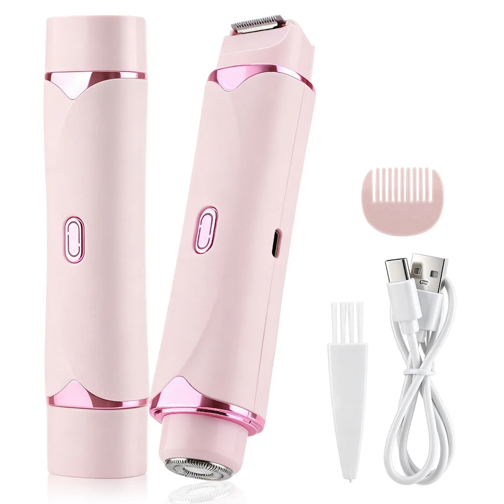 2-in-1 Dual-Head Electric Women’s Hair Trimmer & Shaver for Sensitive Skin - 7