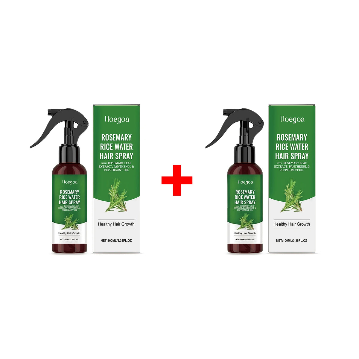 Rosemary Rice Water Hair Growth Spray - Leave-In Conditioner for Damaged Hair