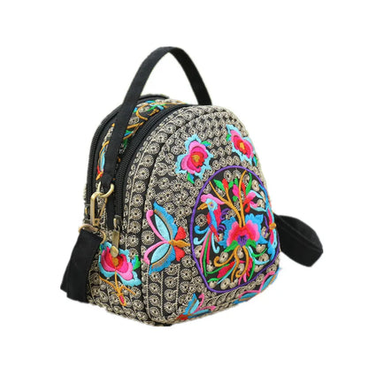Luxury Bohemian Floral Backpack