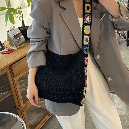 Luxury Boho Crochet Tote Bag