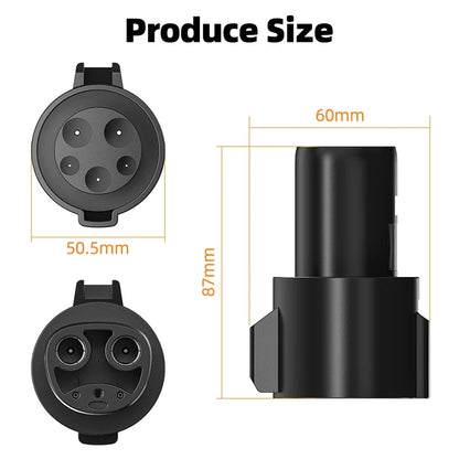 J1772 to Tesla Adapter - Type 1 to NACS EV Charger Connector for Tesla