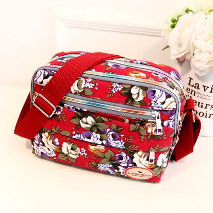 Luxury Vintage Floral Canvas Tote