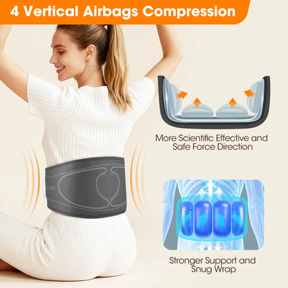 Cordless Heated Back Massager Belt with Air Compression Therapy