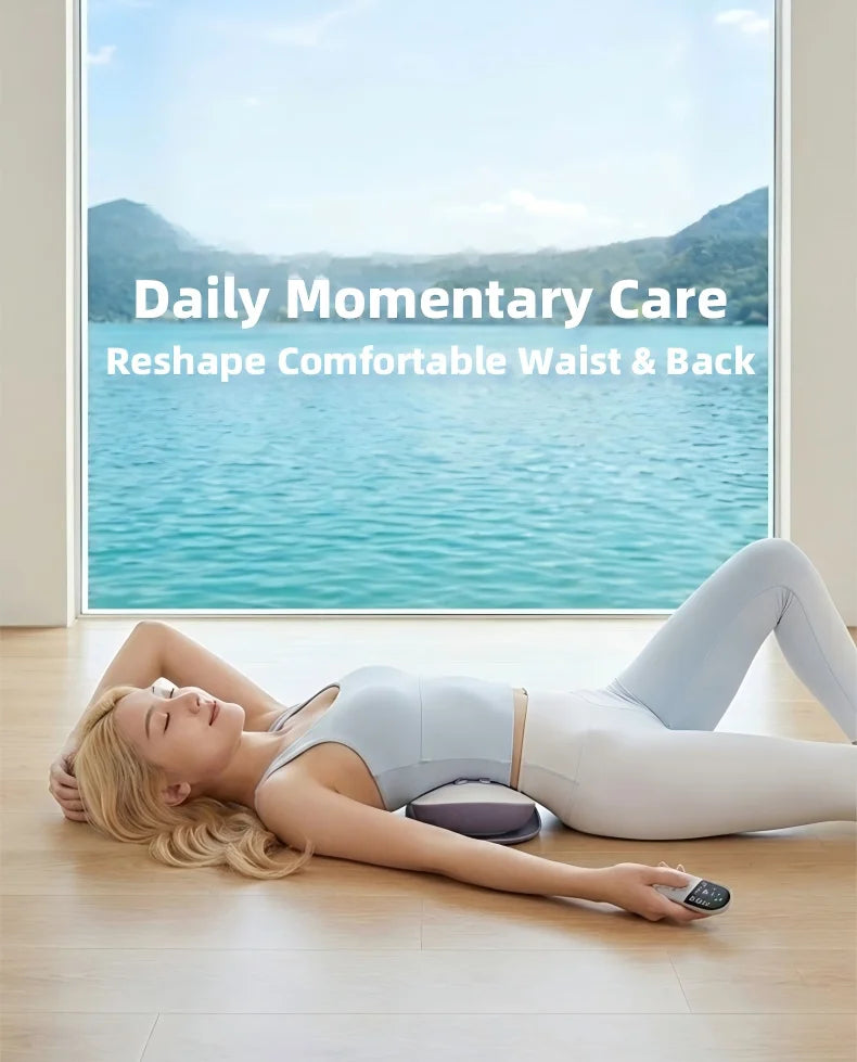 Electric Lumbar Traction & Massage Device for Lower Back Pain Relief - 9