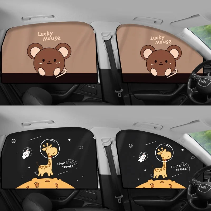 Magnetic Car Window Sunshade for Baby UV Protection - 1