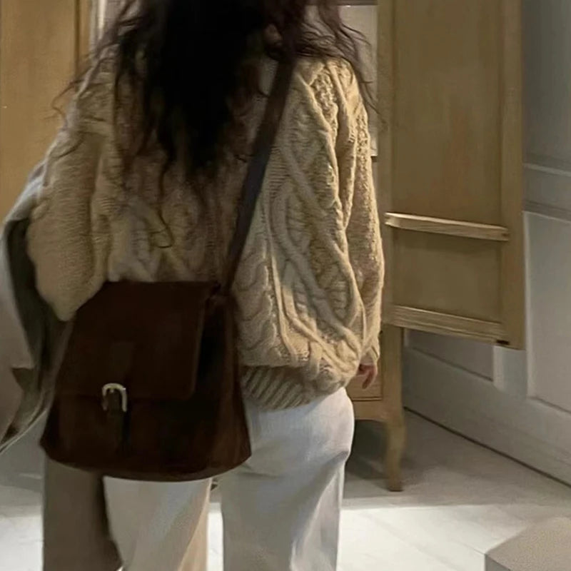 Luxury Matte Leather Tote Bag