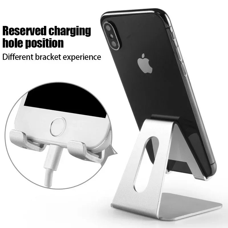 Adjustable Metal Desktop Phone & Tablet Stand - Universal Desk Mount Holder - 3