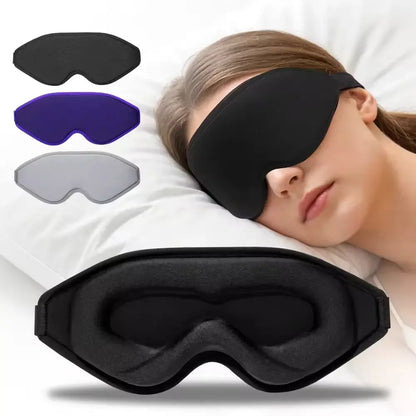 3D Memory Foam Sleep Mask with Adjustable Nose Bridge for Total Light Blockout