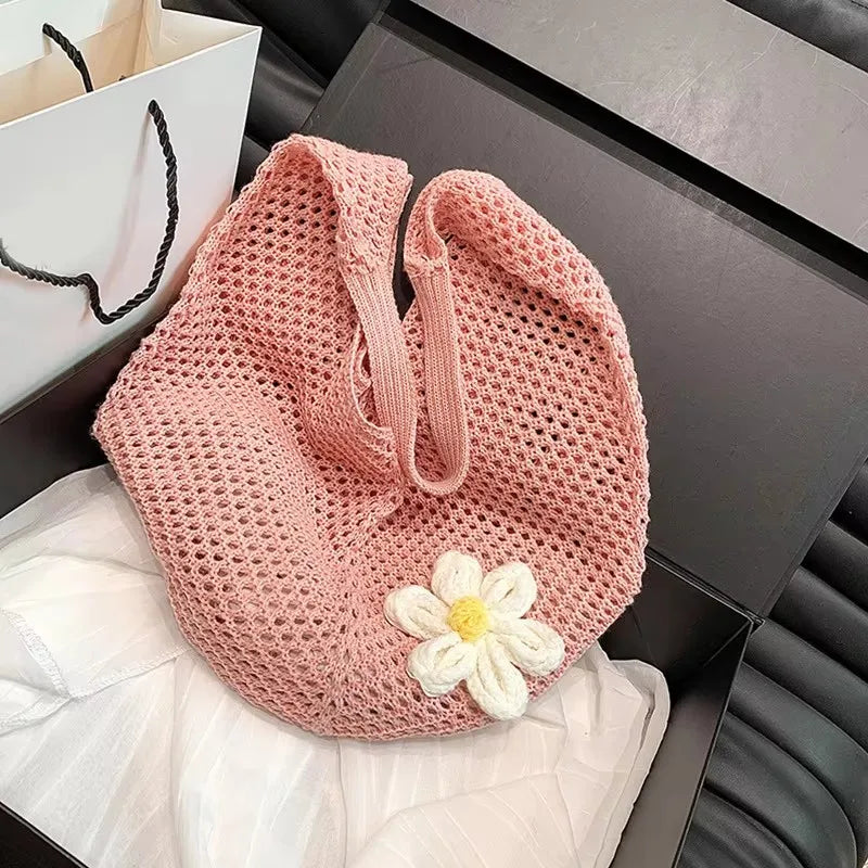 Luxury Bohemian Hollow Straw Tote