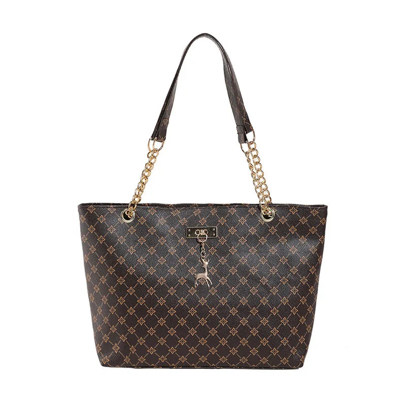 Luxury Vintage PU Tote Bag