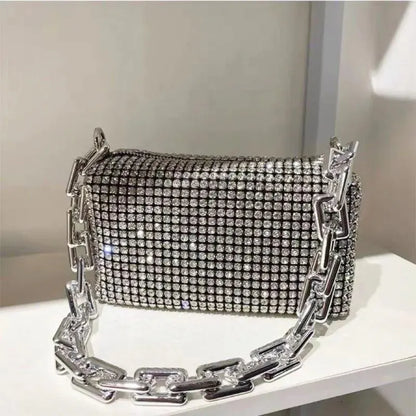 Luxury Glitter Rhinestone Bucket Bag