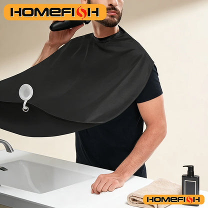 Beard Shaving Bib Apron - Clean Hair Catcher Grooming Cape