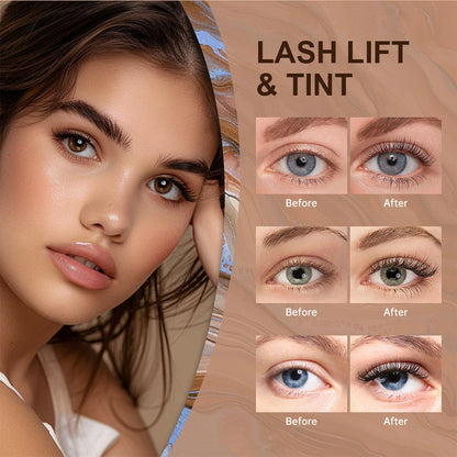 Professional Lash Lift and Tint Kit - Eyelash & Brow Perming Set