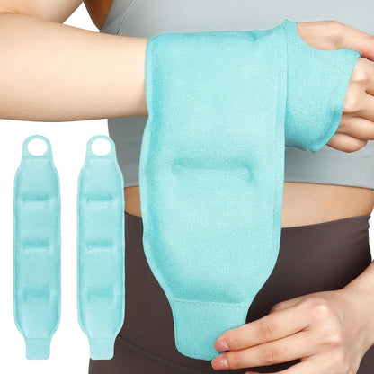 Hot & Cold Gel Ice Pack Wrap for Wrist Carpal Tunnel & Joint Pain Relief