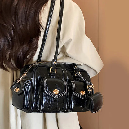 Luxury Trendy Stone Boston Bag