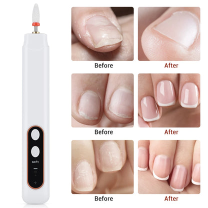 Professional Cordless Electric Nail File Set for Manicure and Pedicure