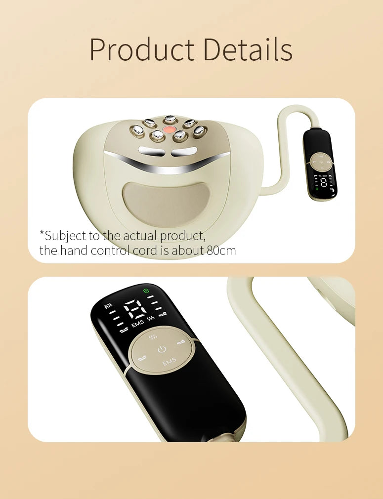 4-in-1 Electric Neck Massager Pillow with Air-Cushion Traction & Heat Therapy - 15