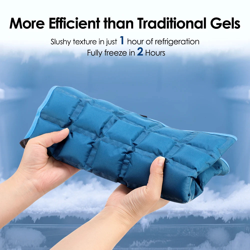 Reusable Hot & Cold Compress Therapy Wrap for Back, Shoulders, and Joint Pain Relief - 10