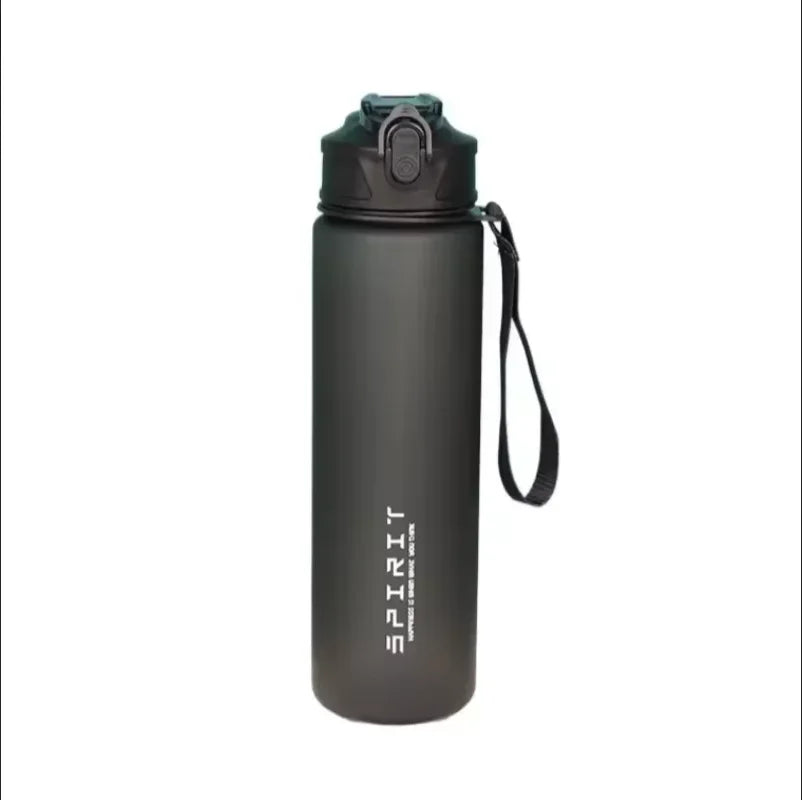 750ml Leak-Proof Sports Water Bottle with Straw & Carrying Handle