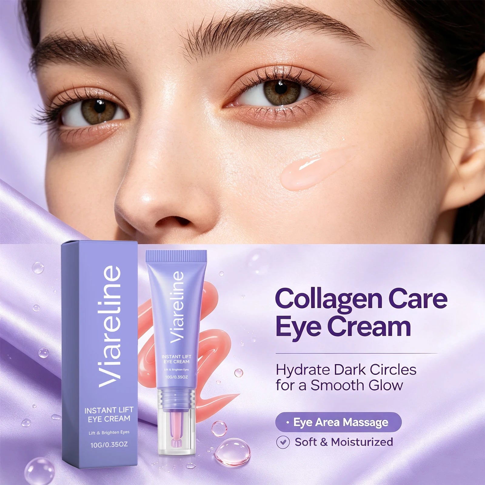 Collagen Instant Lift Eye Cream for Dark Circles & Puffiness - 3