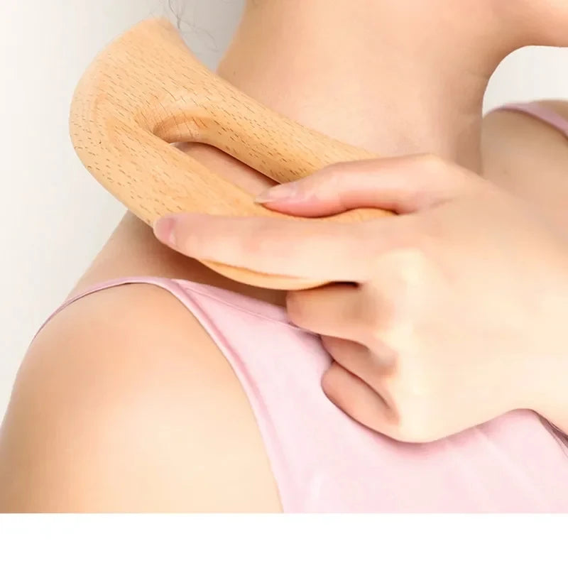 Wooden Lymphatic Drainage Massager & Body Gua Sha Tool