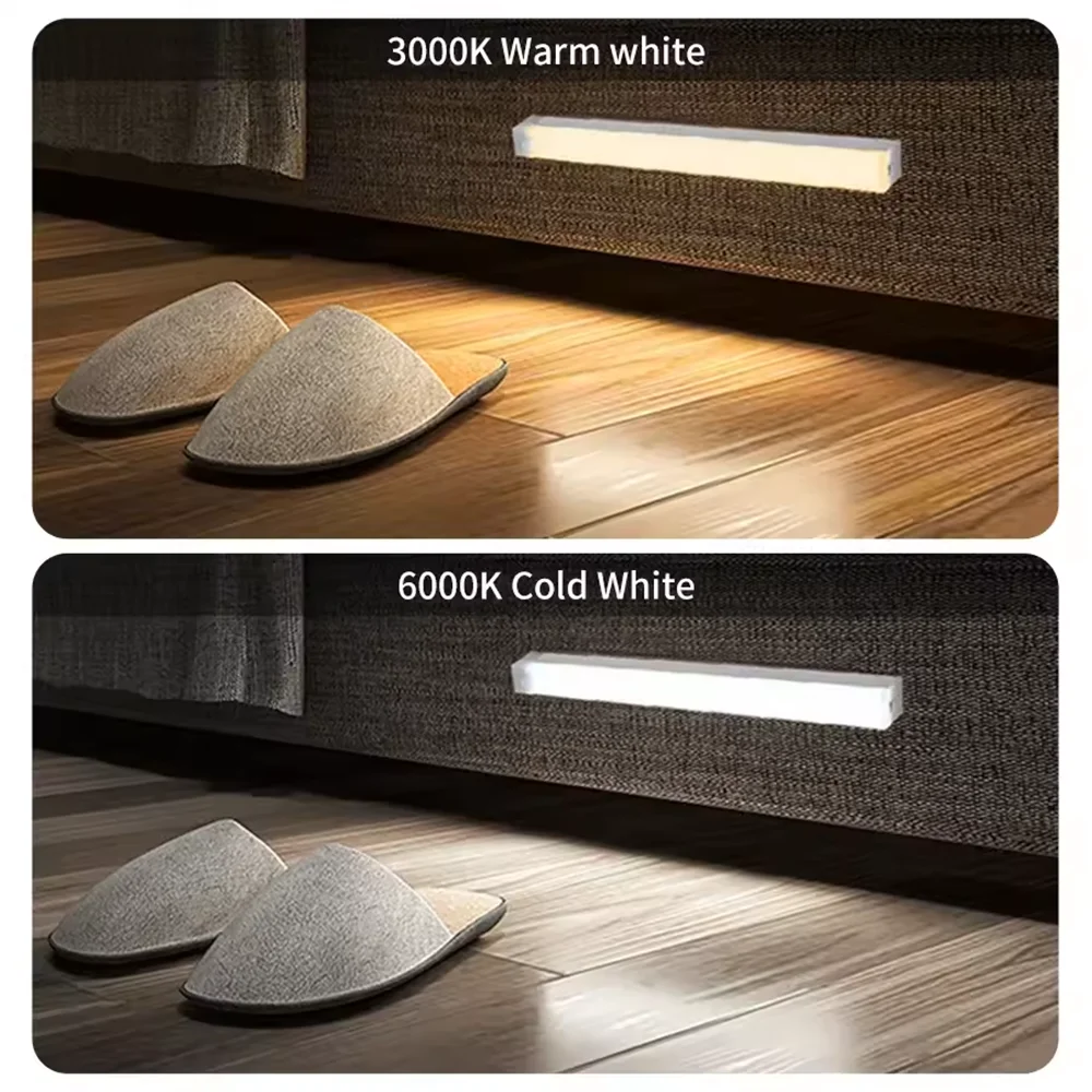 Wireless Motion Sensor LED Cabinet Light - Rechargeable Dimmable Under Counter Bar Light - 2