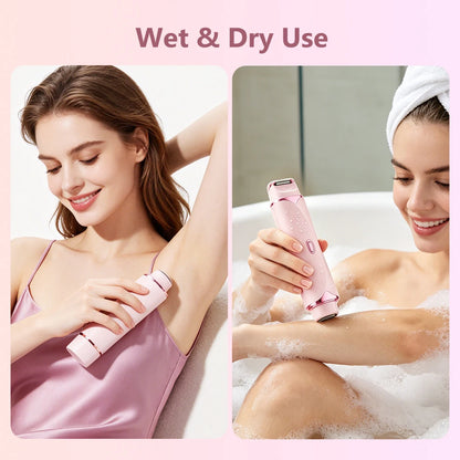 2-in-1 Dual-Head Electric Women’s Hair Trimmer & Shaver for Sensitive Skin