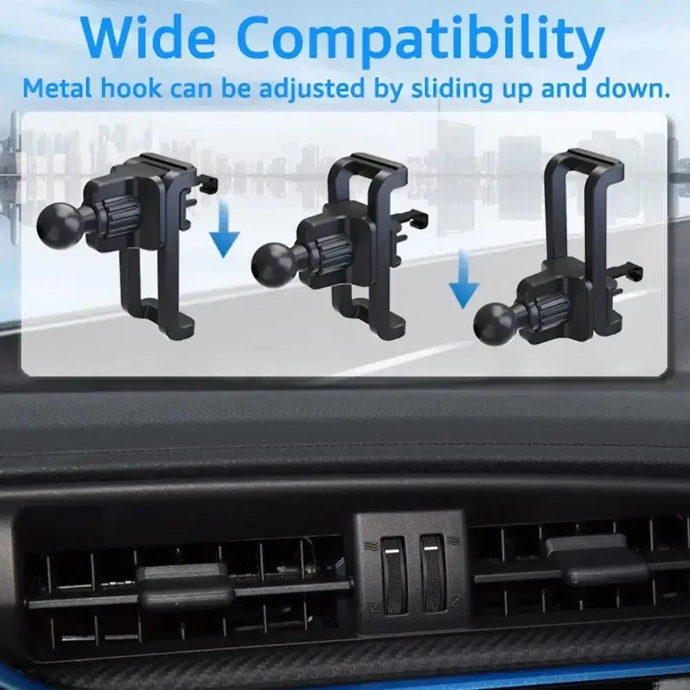 Universal 17mm Ball Head Car Air Vent Phone Holder Mount Clip - 3