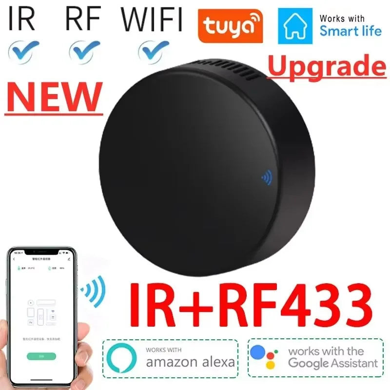 WiFi Smart IR RF Universal Remote Control for Home Appliances & Voice Control
