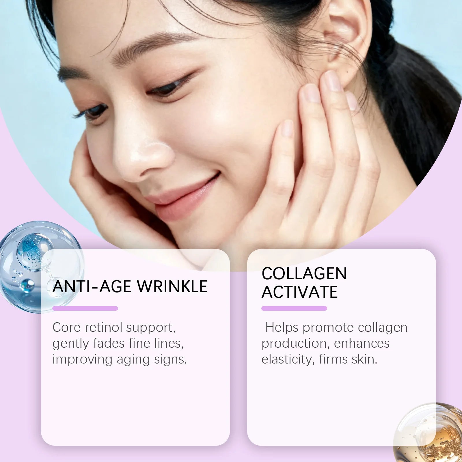 Retinol & NAD+ Firming Facial Serum - Anti-Aging Skin Lifting & Brightening Treatment - 8