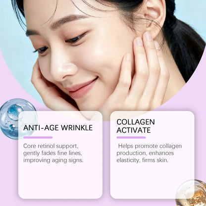 Retinol & NAD+ Firming Facial Serum - Anti-Aging Skin Lifting & Brightening Treatment