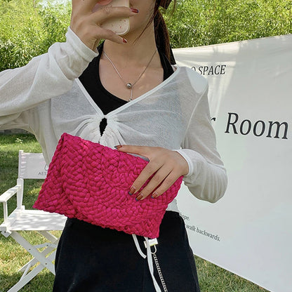 Luxury Woven Straw Clutch