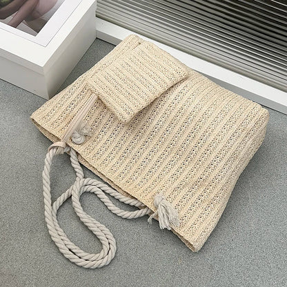 Bohemian Straw Tote