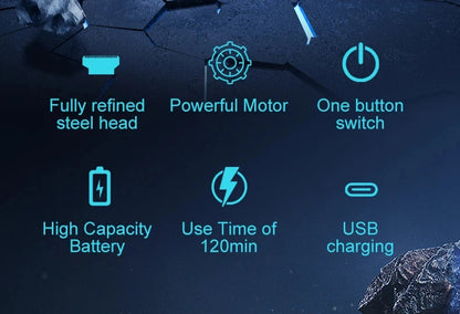 USB Rechargeable Electric Hair Clipper & Beard Trimmer Shaver