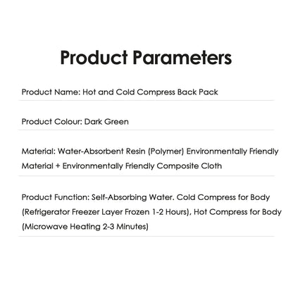 Large Reusable Back Ice Pack & Hot Cold Therapy Wrap