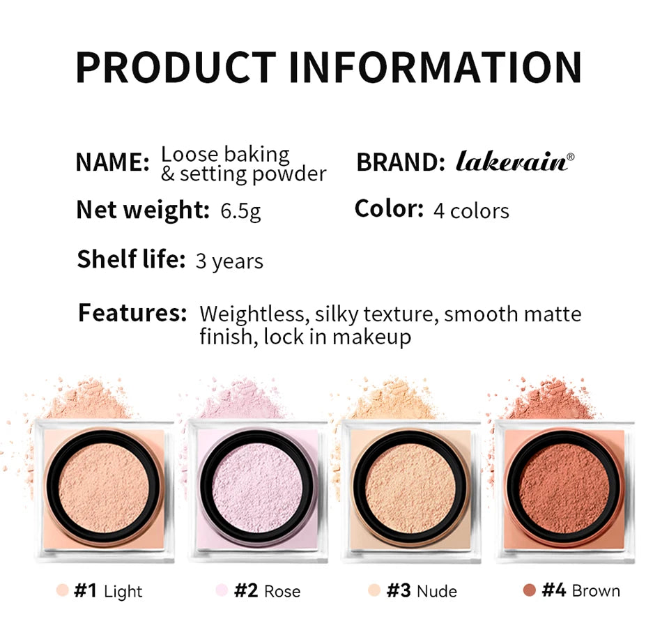 Matte Loose Baking & Setting Powder - Oil Control