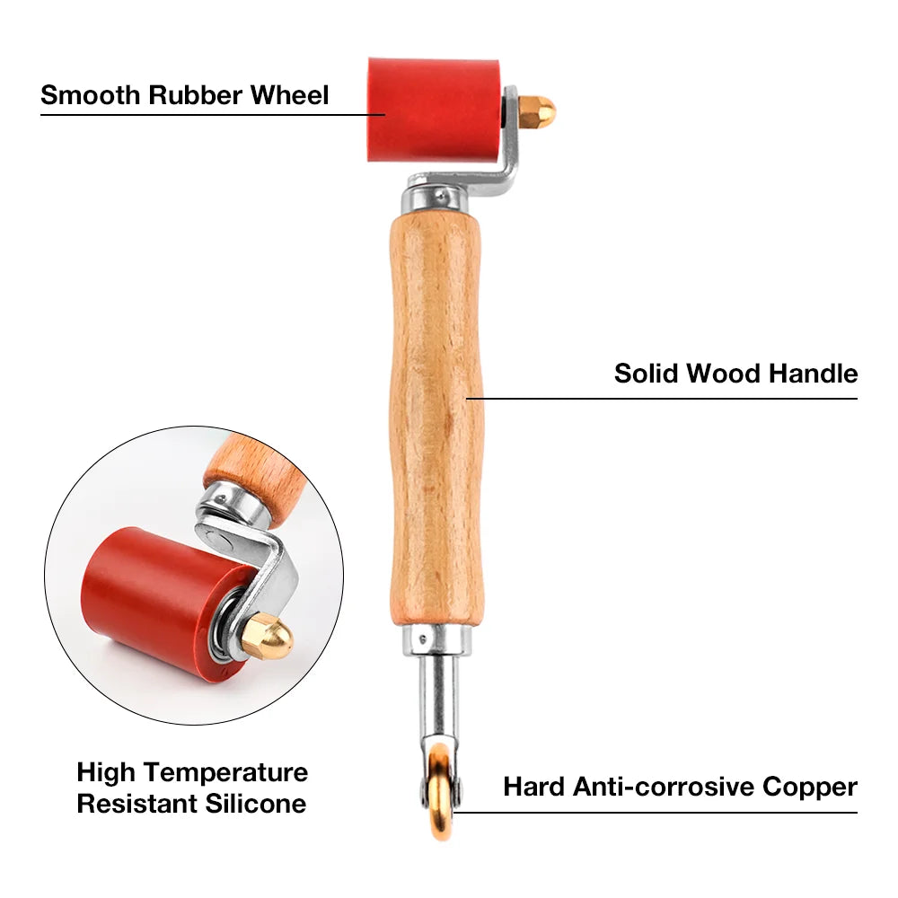 Silicone Seam Roller & Brass Penny Roller for PVC TPO EPDM Roofing Welding