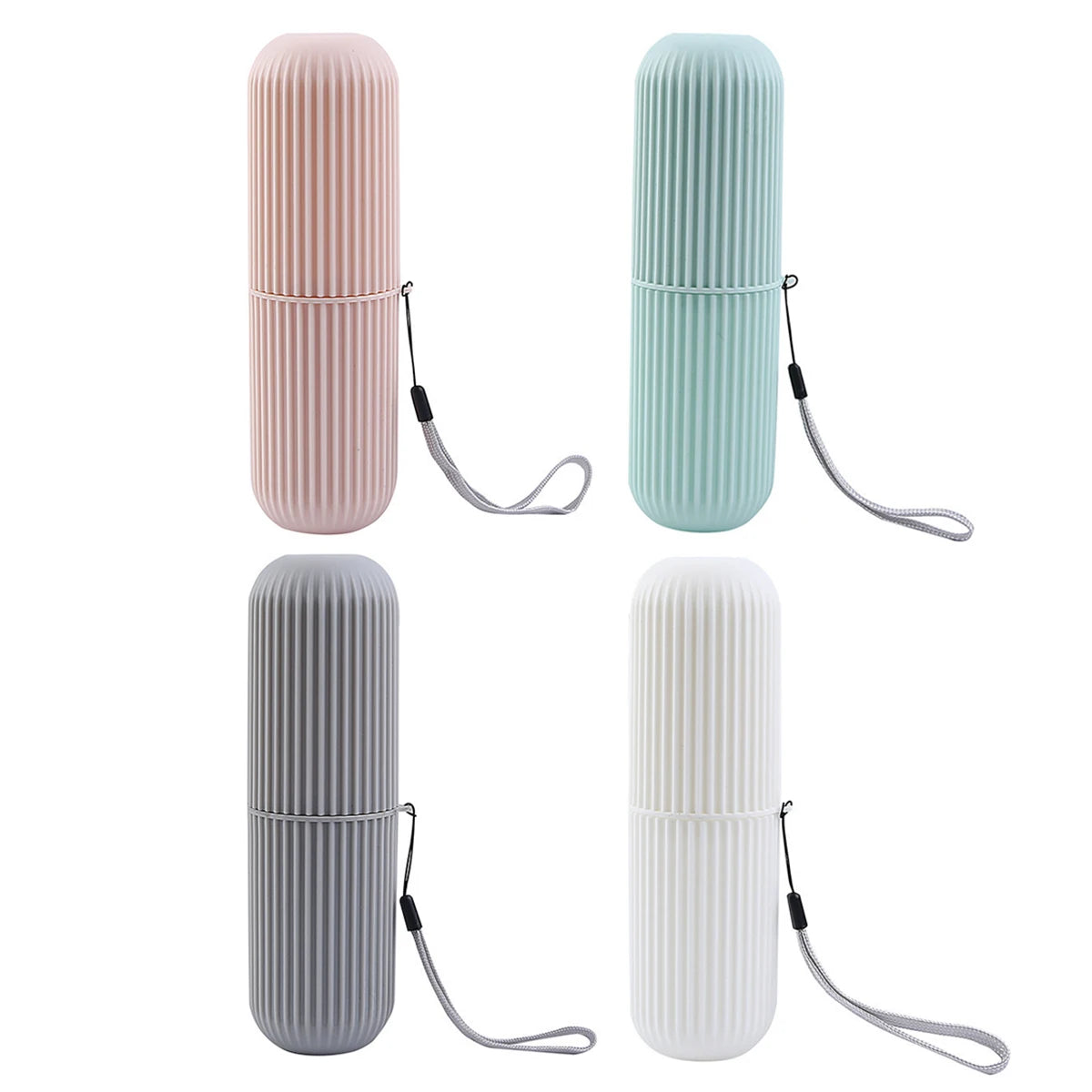 Portable Travel Toothbrush & Toothpaste Holder Case - Eco-Friendly Storage