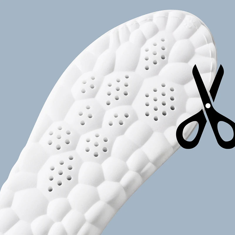 Latex Sport Insoles: Breathable Arch Support & Shock Absorption Shoe Pads